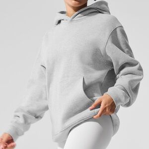 Alo Renown Heavy Weight Hoodie Heather Gray